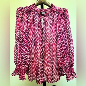 DKNY LONG SLEEVE BLOUSE